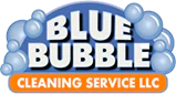 Blue Bubble Cleaning Service Logo